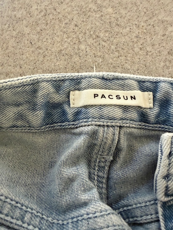 PacSun Denim - PacSun Carpenter Jeans Light Wash Utility Wide Leg Denim Women's Size 27